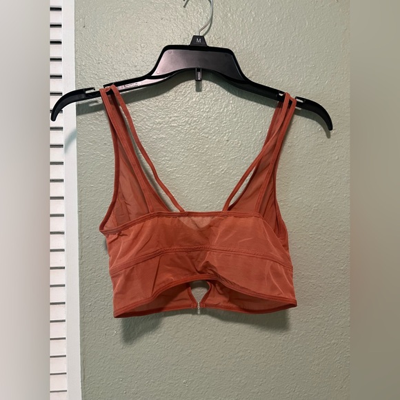 Colsie Rust Mesh Bralette - Picture 2 of 3